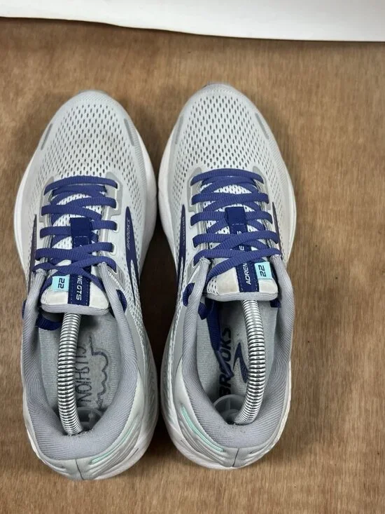 Brooks Adrenaline GTS 22 Womens Size 9.5 Grey Running Shoes - Picture 4 of 9